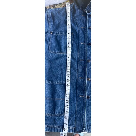 Vintage 80s 90s Blassport Womens Embroidered Denim Jean Jacket Floral Collar - S - Picture 9 of 9